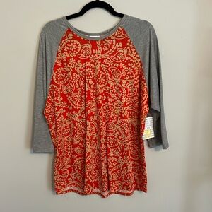 3XL Paisley LuLaRoe Randy Tee
